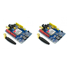 2Pcs Quad-Band SIM900 GPRS GSM Development Board Kit Development Board Module för Enhanced Connectivity för
