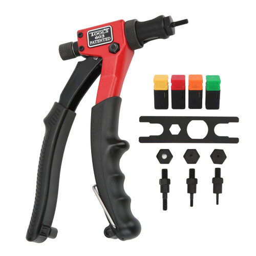Heavy Duty Hand Rivet Nut Tool Kit, M3-M6, Universal DIY 1