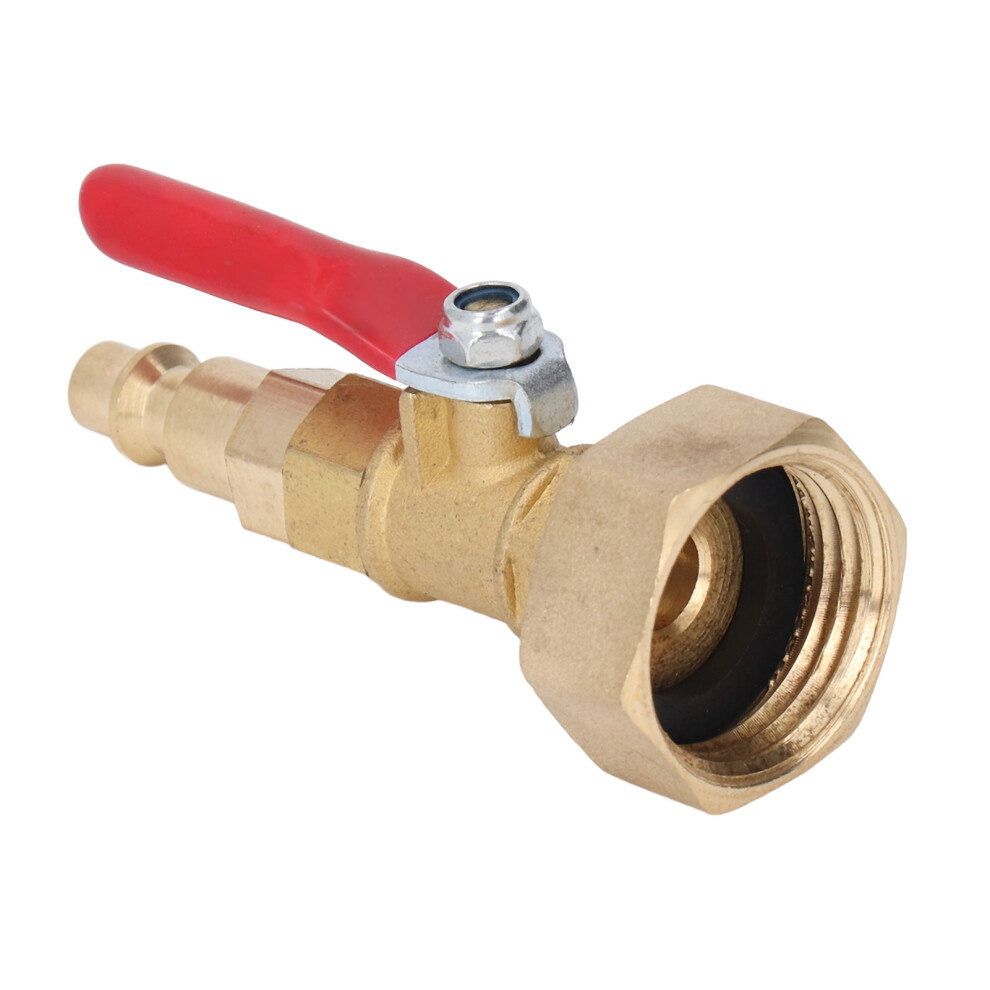 Brass Water System Blowout Adapter 1/4In Male Quick Connect 3/4In Ght Thread 4911375387404