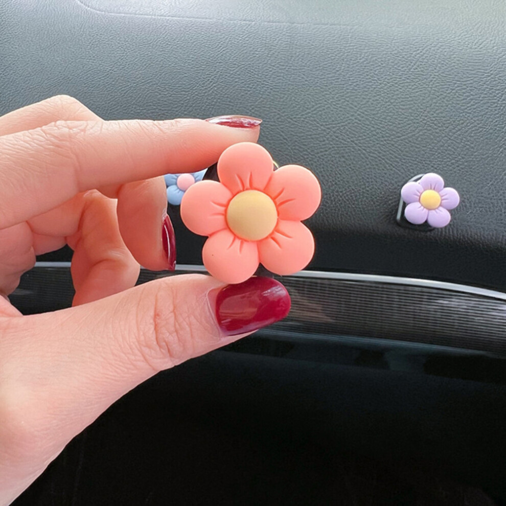 Flower Car Air Vent Clips 6Pcs Cute Aromatherapy Car Air Freshener & Decoration 4941375387739