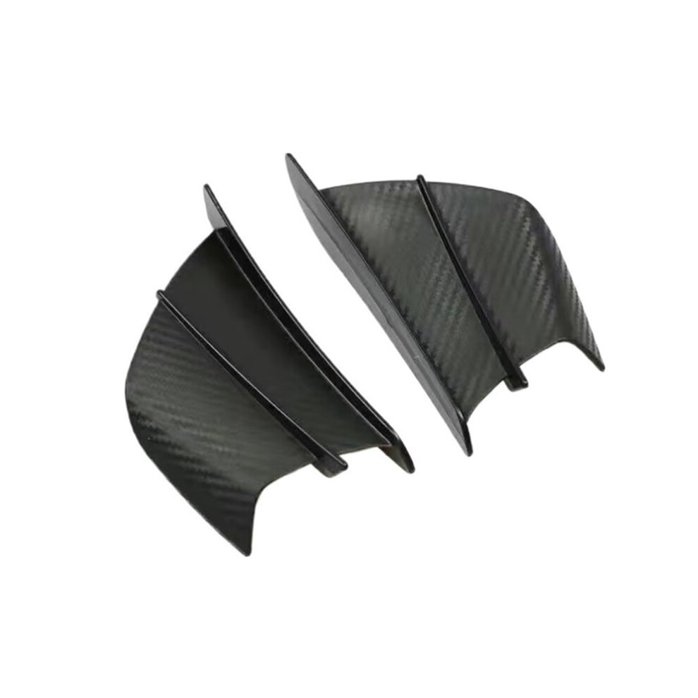 2Pcs Universal Motorcycle Winglet Spoiler Aerodynamic Wing Upgrade For Sports Bikes Black 9187378388709