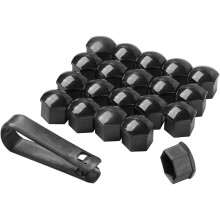 Car Wheel Nut Caps Hexagonal Lug Nut Covers, AntiTheft Wheel Nut Protector, 19mm, Black