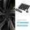 Car Wheel Nut Caps  Hexagonal Lug Nut Covers, AntiTheft Wheel Nut Protector, 19mm, Black 2