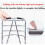 Folding Rollator Lightweight Foldable Mobility Aid For Elderly Adjustable Height 100Kg Capacity 3