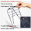Folding Rollator Lightweight Foldable Mobility Aid For Elderly Adjustable Height 100Kg Capacity 2