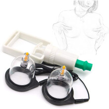 SM Nipple Sucker for Breast Enlargement - Erotic Vacuum Pump Bondage Sex Toy for Couples - Adjustable Size and Easy Grip