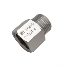 CO2 Cylinder Adapter TR21x4 to W21.8 Universal Thread Conversion Aluminum for SodaStream Refill