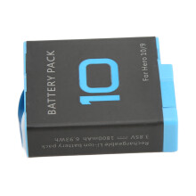 Wiederaufladbarer 1800 mAh Akku für Hero 10/9 Black, kompakt 35 g