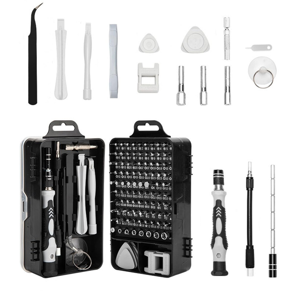 115 In 1 Precision Screwdriver Set With Magnetic Bits For Laptop Phone Tablet And Electronics 9382693179951
