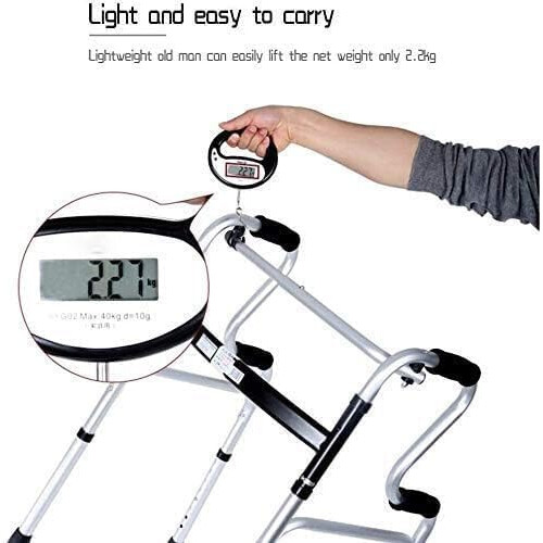 Folding Rollator Walker Aluminum Lightweight Adjustable Height Compact Walking Frame For Seniors 1