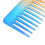 3pcs Gradient Color Wide Tooth Comb Set, ABS, 15.5x6cm 7
