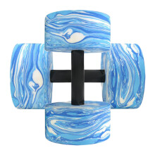 Water Dumbbells for Pool Exercise with Ergonomic Wide Fit Foam | Aqua Fitness Equipment Blue/White