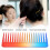 3pcs Gradient Color Wide Tooth Comb Set, ABS, 15.5x6cm 4