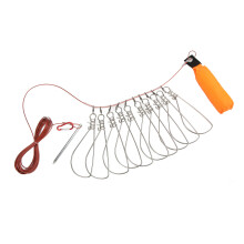 Live Fish Lock Kit 10 Buckles Stainless Steel Foam Float PVC 5m Wire