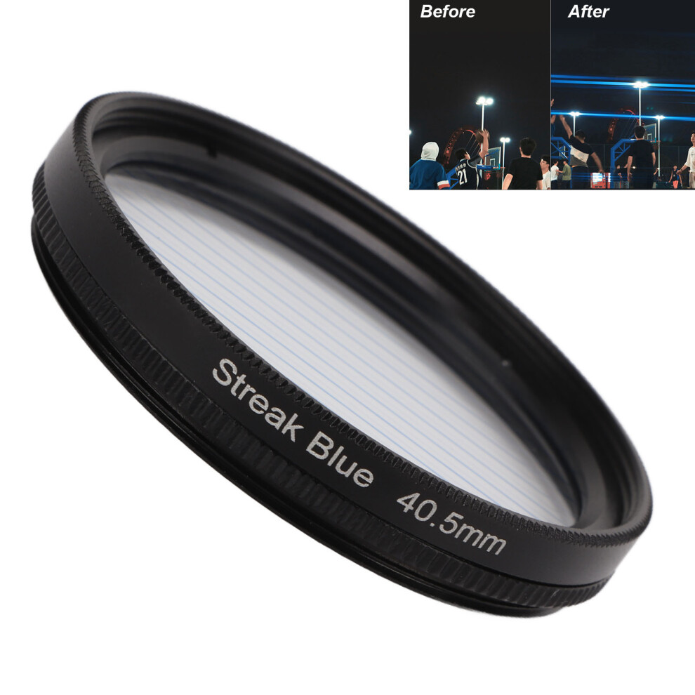 Streak Special Effects Filter 40.5Mm Waterproof Camera Accessory Blue 9461375394735