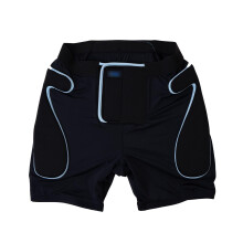 Snowboard Impact Shorts EVA Hip Protection Breathable Lycra Ski and Skate Tailbone Padded Blue