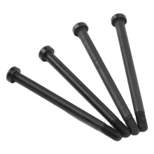 4 pièces de porte-pignon arrière en fer pour voitures télécommandées 1/7, noir, 45 mm