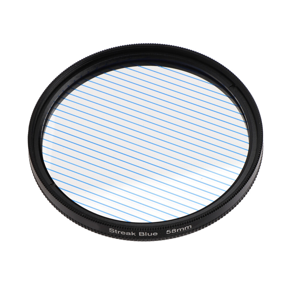 Anamorphic Optical Filter For Nikon Cameras Streak Effect 58Mm/2.3In Lens Blue 7631375396332