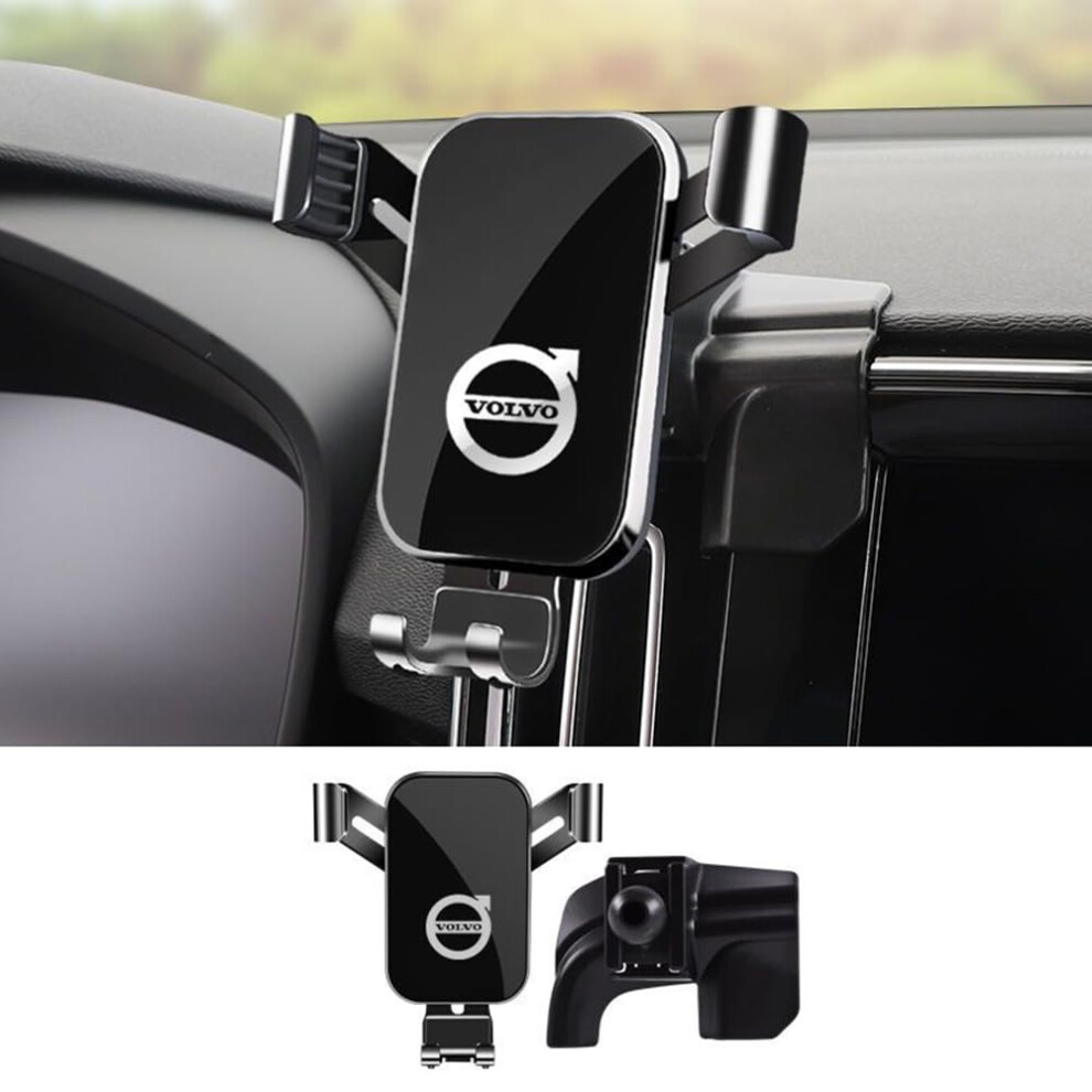 Car Phone Holder Air Vent Mount For Volvo Xc40 20202024 Dashboard Cradle 360 Rotation Black 9347817474282