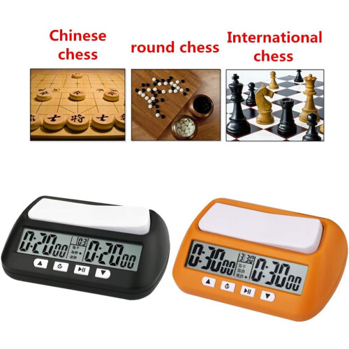 Digital Watch Count Up Down Timer For Board Games Stopwatch Competition Hour Meter Yellow 1