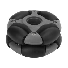 48mm Omni-Rad, 2kg Belastung, Nylon/TPR, Schwarz-Grau für Roboter
