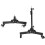 Heavy Duty Adjustable Tripod Light Stand with Lockable Wheels 78.5cm 50kg Load Capacity 2