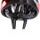 Straßenradhelm mit Goggles, stoßfester Sicherheitsverschluss, Schwarz Rot 3