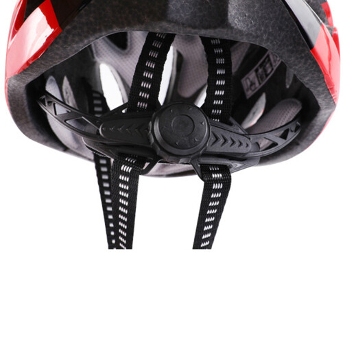 Straßenradhelm mit Goggles, stoßfester Sicherheitsverschluss, Schwarz Rot 2