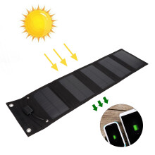 15W Waterproof Portable Solar Panel with USB for Outdoor Adventures