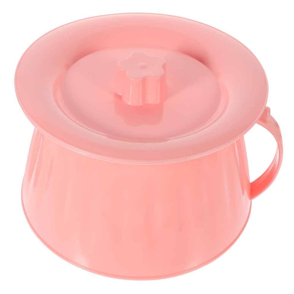 Portable Unisex Chamber Pot Urinal with Lid, PP Material, Compact Bedside Spittoon, For Elderly Disabled, Hospital Use