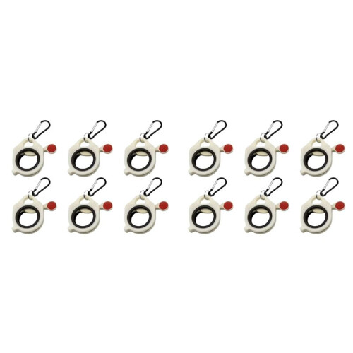 12pcs Fluorescent Cable Tie Organizer Storage Cable Tie Holder Portable Cable Tie Storage Tool