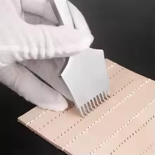 French Style Leather Chisel Polished Die-Steel Chisel Punching Tool Kits for Leather Working 3mm 2