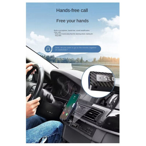 USB  Audio Adapter  Receiver Wireless Receiver Car  5.0FM Transmitter 1