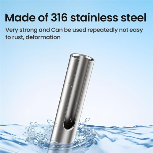 20Pack 1/8in Invisible Cable Railing Kit,Swageless Cable Railing Kit,Cable Railing Invisible Terminal Fixed End Hardware 2