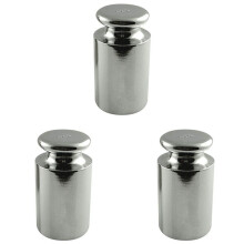 3X Calibration Weight for AWS Digital Scale, Carbon Steel, Chrome Finish, 1000G (1KG WGT)