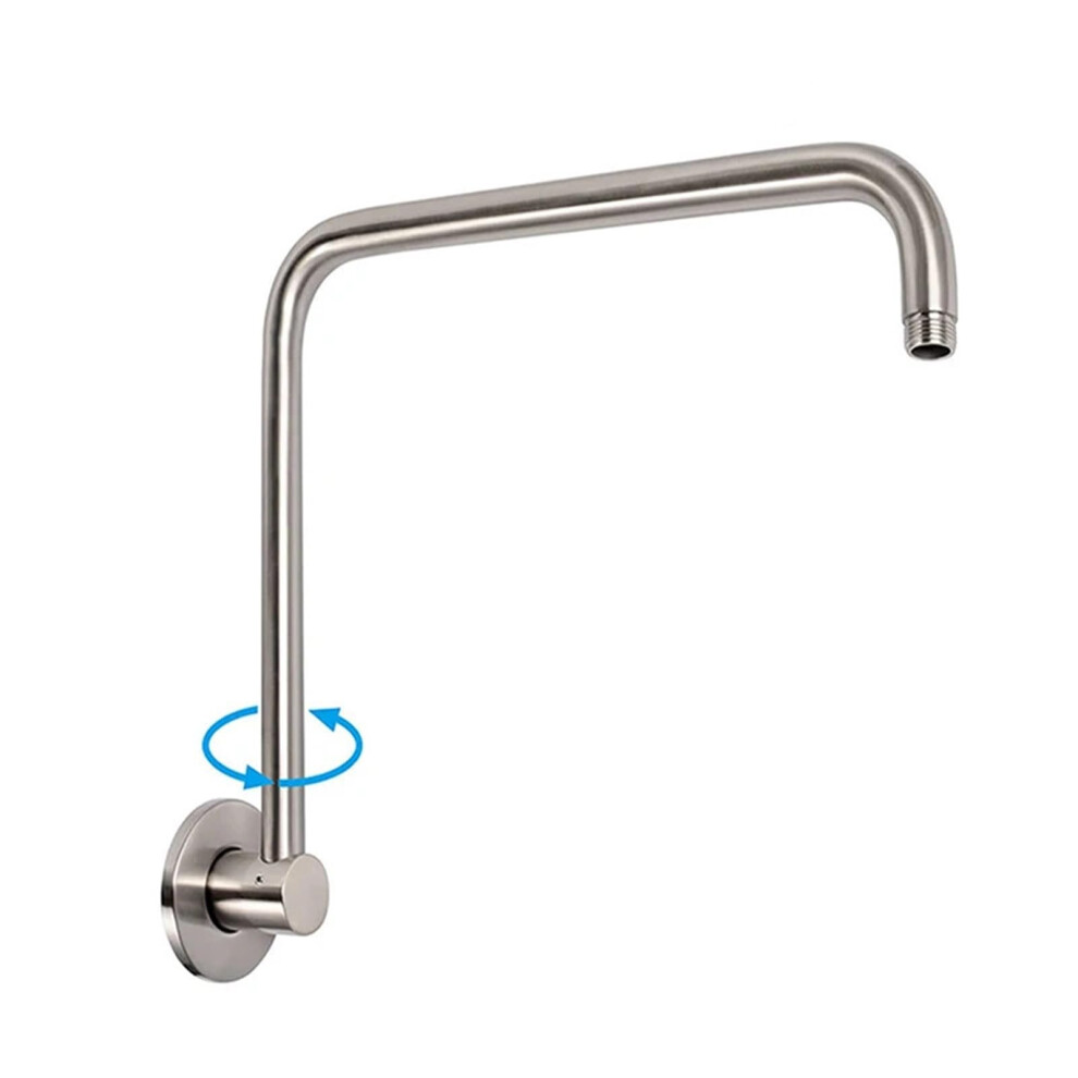 Shower Extension Arm,Swivel Shower Arm S Extension With Flange Level Shower Pipe Shower Head Arm 9199774041034