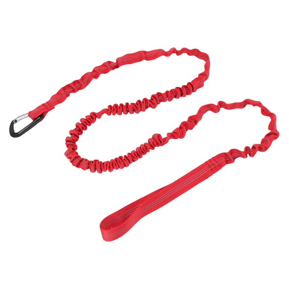 Red 1.7M Stretchable Bike Tow Rope Nylon Alloy For Mountain Bike Towing Outdoor 6951375409476