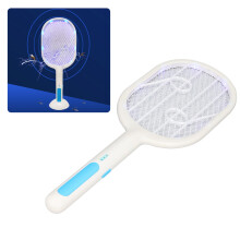 Electric Mosquito Racket 1200mAh 50x18.5cm USB Rechargeable Silent Swatter
