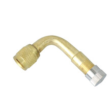 90 Degree Tire Valve Extension Brass Valve Stem Adapter for Motorcycle Car Truck Easy Inflation