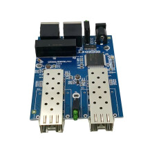Gigabit Ethernet Glasvezelswitch 2RJ45 UTP 2SFP Glasvezel Gigabit Glasvezel Optische Mediaconverter 2SC 2RJ45 Ethernet 10/100/1000M