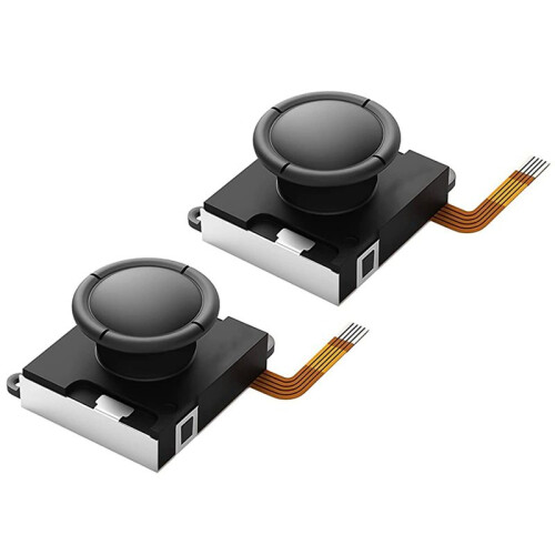 Hall Effect Joystick Replacement for  with Repair Tools No Drifting Electromagnetic Stick for  OLED/Lite 2PC 1