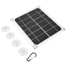 Panneau Solaire Portable 10 W avec Double USB 5 V 2 A, Panneau de Cellules Solaires pour Voiture, Chargement de Téléphone et Camping en Plein Air