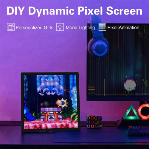 LED Pixel APP Controllo del Cellulare Display 64X64 Luce Notturna Programmabile Schermo LED Pixel Schermo Luce da Comodino 2