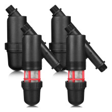 2 Filtros en y para Riego por Goteo en Línea con Malla, Conexiones de Rosca Macho de 3/4 Pulgada X 3/4 Pulgada, para Hidroponía.