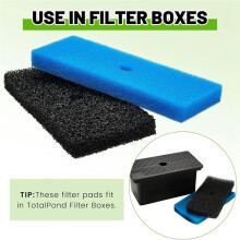 2 Sets Teich-Ersatzfilterpads, Grob- und Feinfilterpads-Set, Kompatibel mit 52231 und 52229 Box für Den Außenbereich