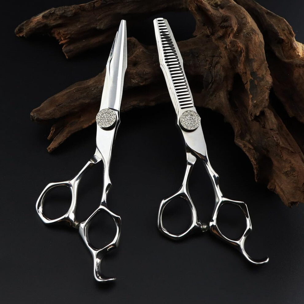 Hair Cutting Scissors 6 Inch Japanese Stainless Steel Professional Barber Shears with Sharp Blades Ref: 7714
