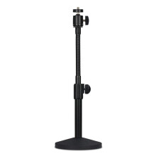 Hose Desktop Webcam-Ständer, Verstellbares Metall-Schreibtisch-Stativ, Streaming-Unterstützung mit Stabiler Montagebasis