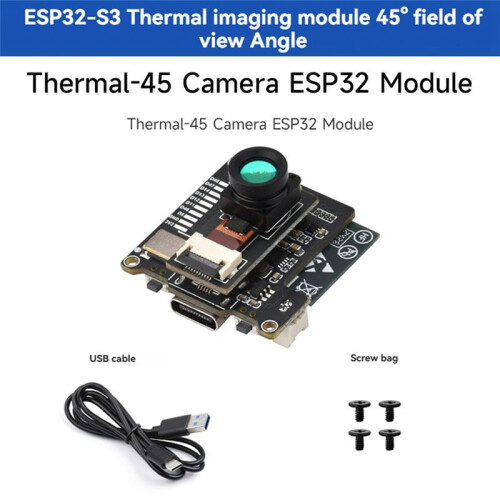 Kamera ESP32-Modul ESP32-S3 Wärmebildmodul 80x62 Pixel Infrarot-Array Unterstützt ESP-IDF 45 Sichtfeld 2