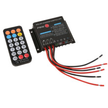 12 V 24 V 10 A IP68 Wasserdichter Solarladeregler Li-Ion, Blei-Säure-Batterieregler mit IR-Fernbedienung