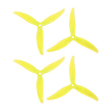 4-Teiliger MCK 3-Blatt-PC-Propeller 5,1 Zoll 2CW+2CCW Drohnenpropeller für FPV Freestyle Juicy Sbang Drohnen DIY Teile Gelb